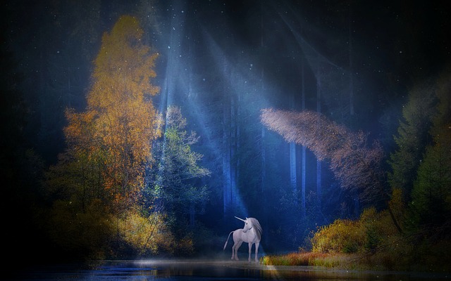 A unicorn in a forest, representing how hard it is for mining companies to find the perfect employee.