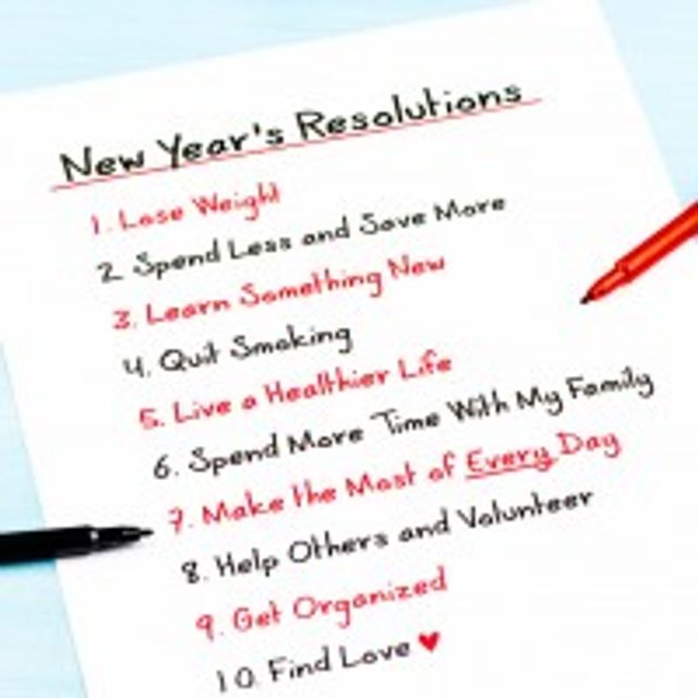 New Years Resolutions