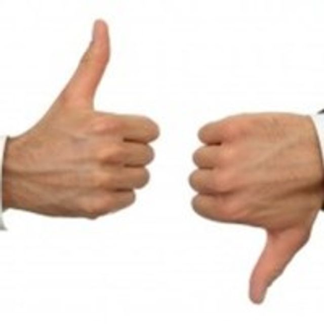 Thumbs up, thumbs down