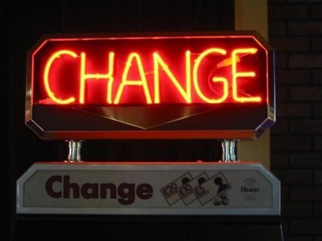 Change in neon lights