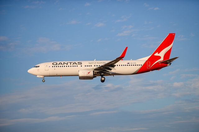 A Qantas aeroplane, symbolising WA’s hard border closure. 