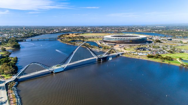 Optus Stadium from above