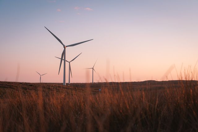 Wind turbine.