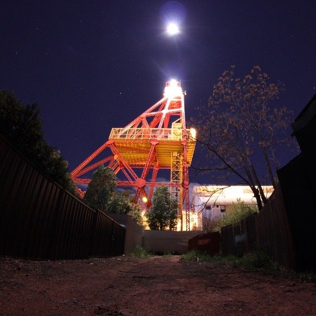 Tower at night