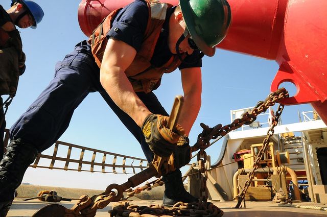 Man doing physical labour