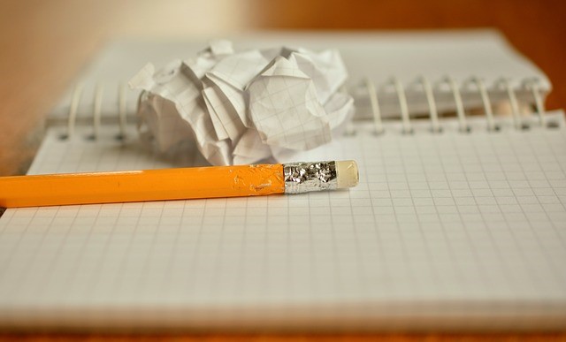 A chewed pencil on a notepad. How to get onto a mining jobs short list.