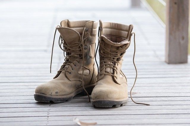 Work boots symbolising labour hire in Australian mining.