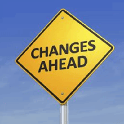 'Changes Ahead' sign