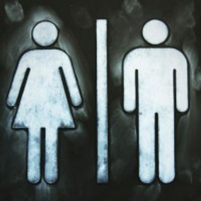 Female and male bathroom sign