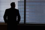 Silhouette of a business man