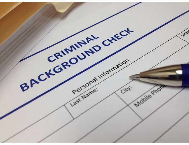 photo of criminal check