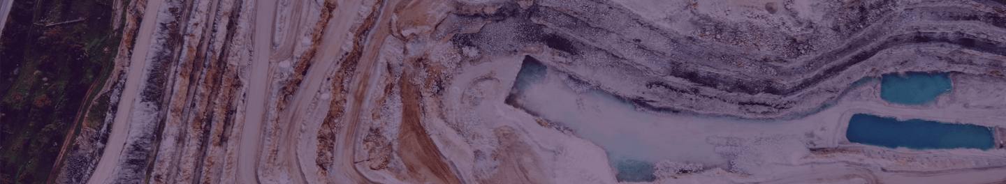  aerial view of a mining pit
